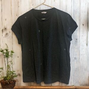 Splendid Dark Heather Gray Short Sleeve Tee